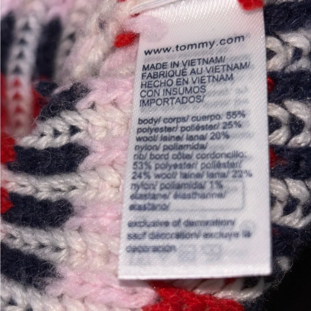 Tommy Hilfiger Red Black Striped Small - Picture 3 of 10